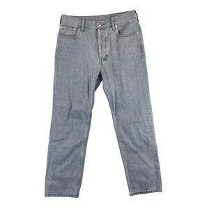 Everlane Women's Size 30 Gray The Relaxed Straight Jean High Rise Organic Cotton